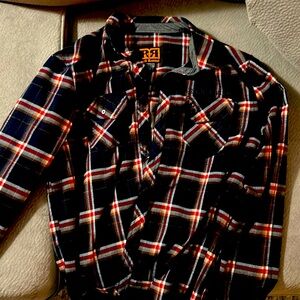 Thick rock revival excel, long sleeve button-down, never worn